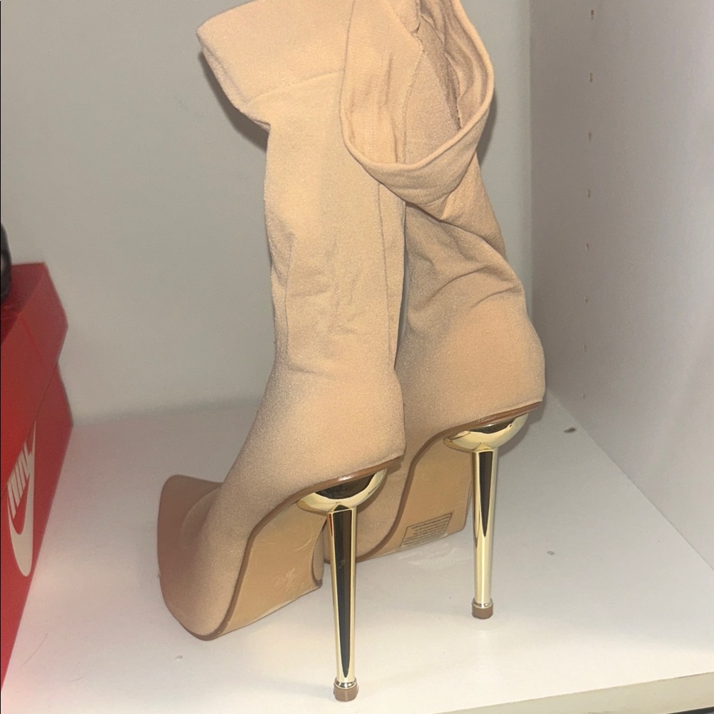 Fashion Nova Nude Stiletto Heels